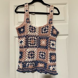 Crocheted Dex tank - size Medium